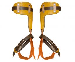 Bashlin Twisted Steel Climbing Spikes with Leather Pads