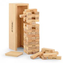 Stihl wooden stacking tower game