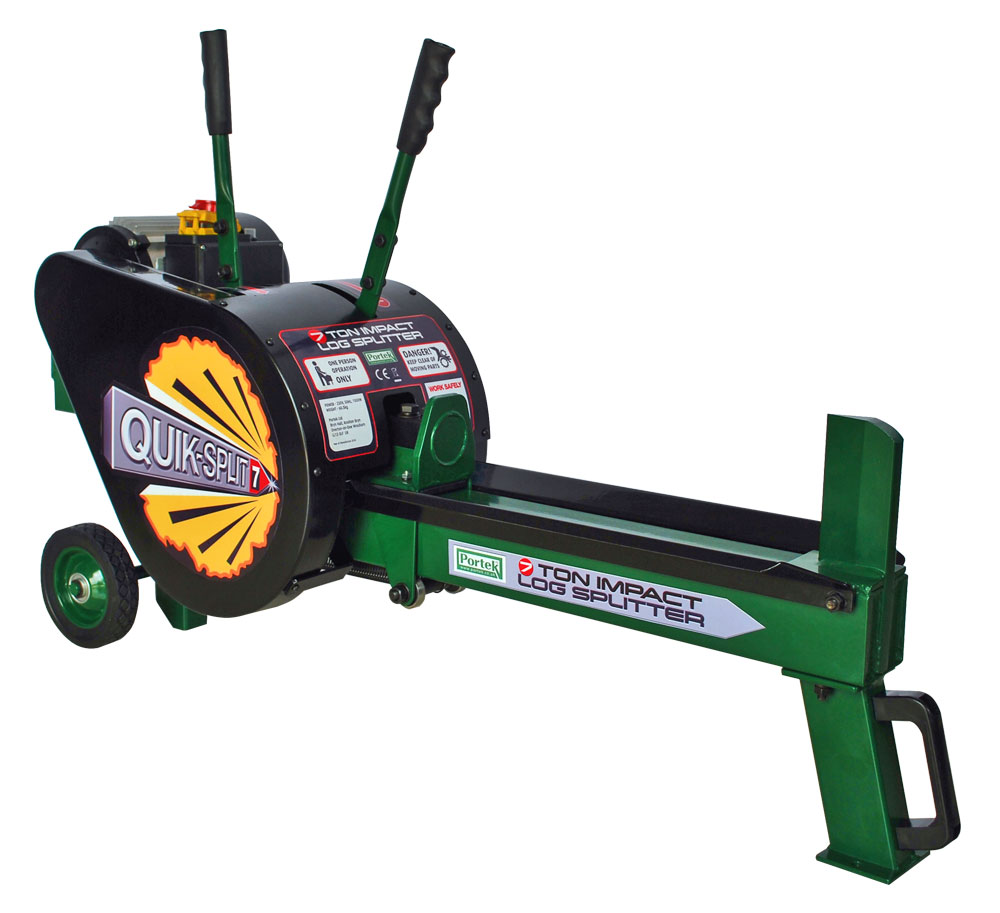 Portek QuikSplit 7 ton impact log splitter Carr Power Products