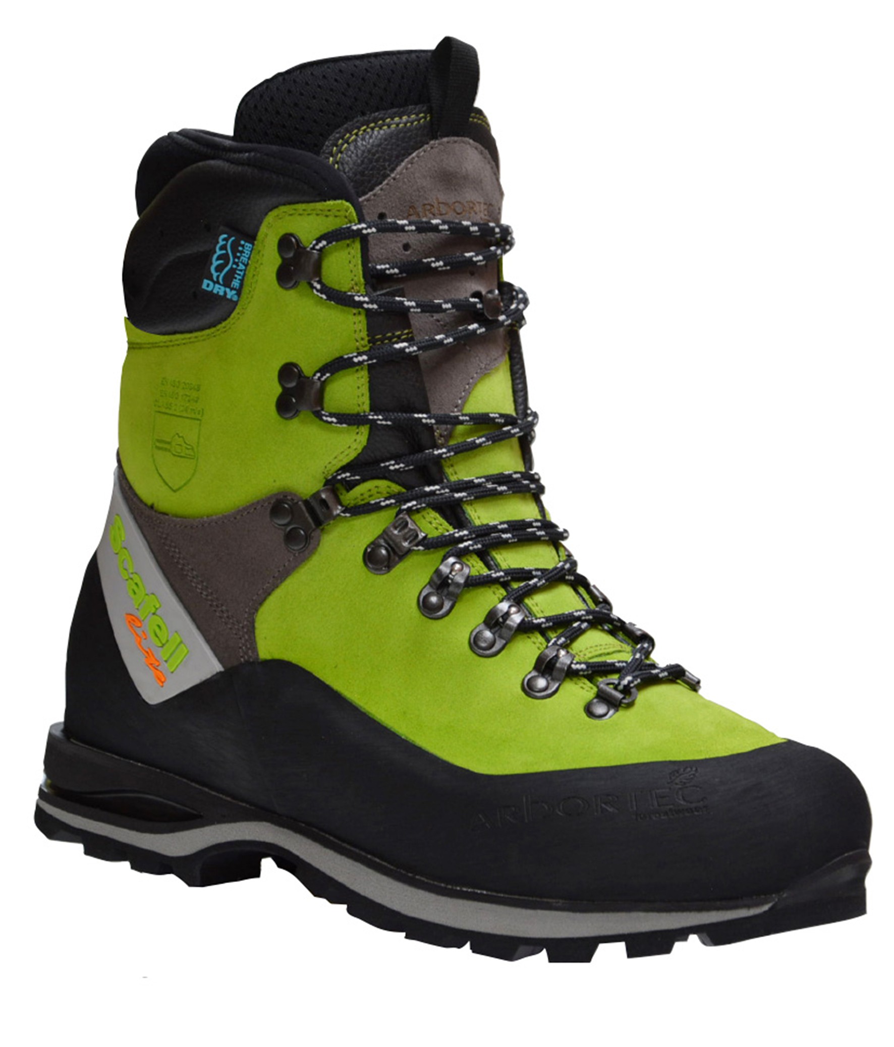 Arbortec Scafell Lite Class 2 Chainsaw Boots (Lime)