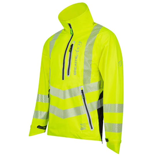 Arbortec BreatheDry Waterproof Smock Jacket Hi-Vis Yellow