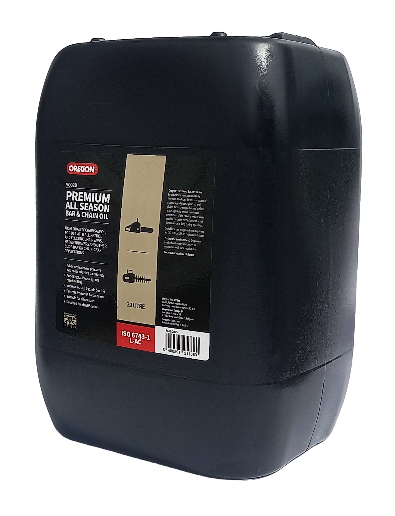 Oregon Premium All Season Bar & Chain Oil 20 Litre