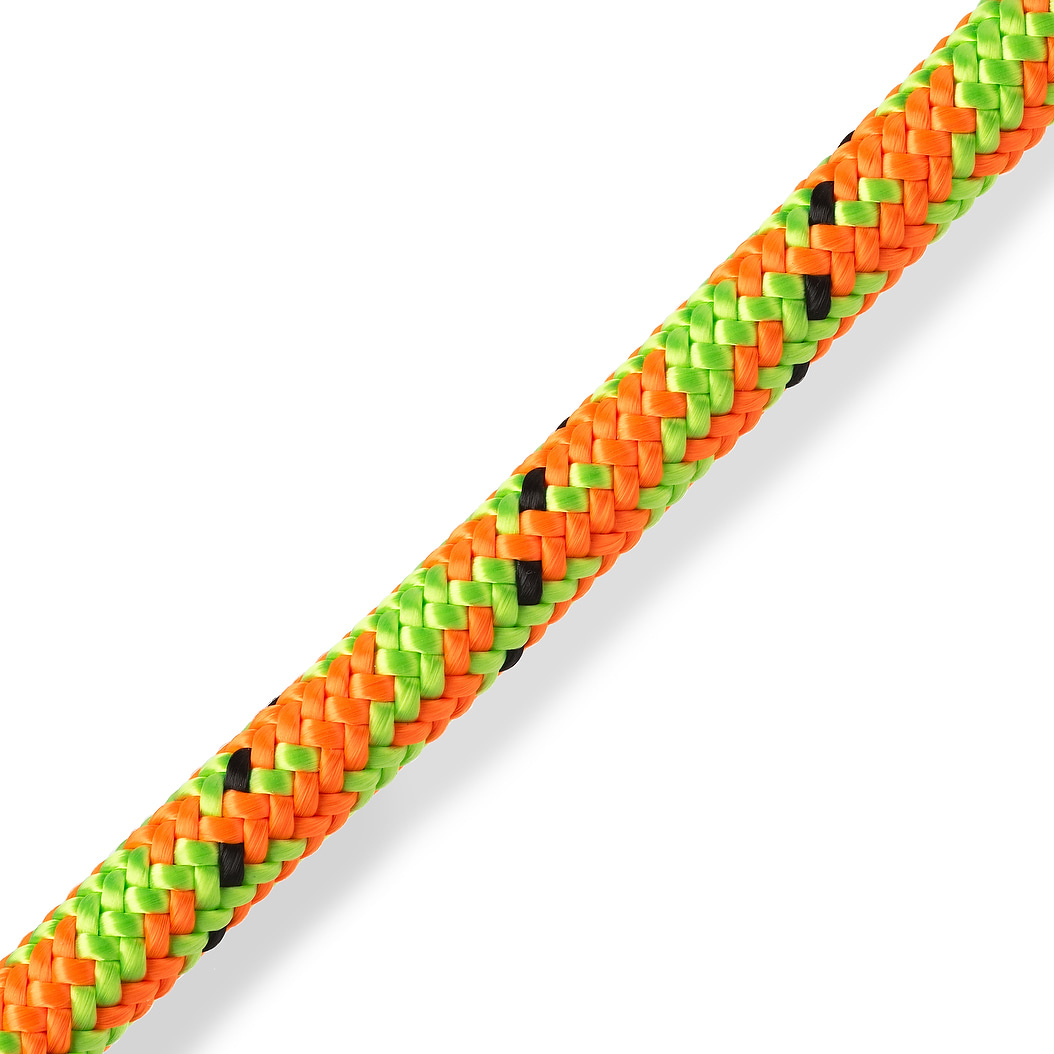 Marlow Maverick 11.5mm Spliced Climbing Rope (Orange/Lime Green)