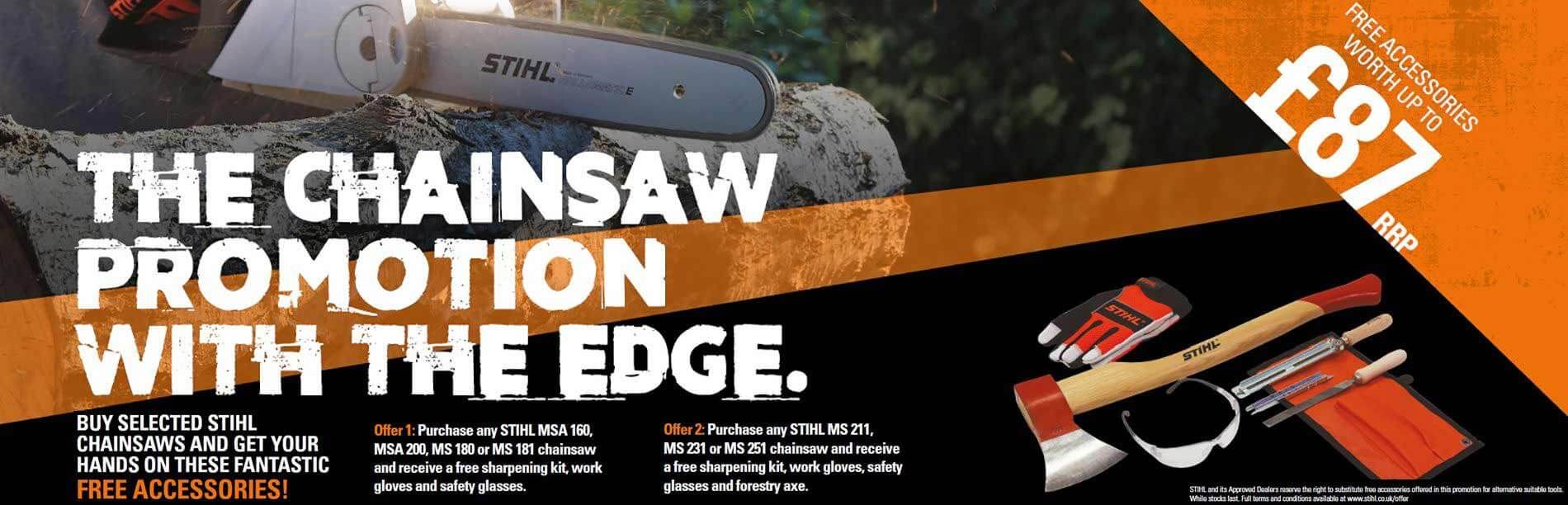 £87 Stihl chainsaw promotion ...